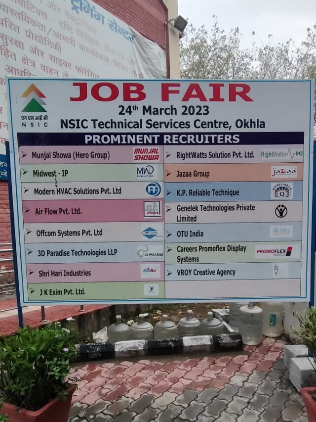 Participated in NSIC OKHLA Job fair